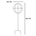 Pergola Ogrodowa Tarasowa Metalowa Podpora do Pnączy Róż Kwiatów 50x10cm zielona