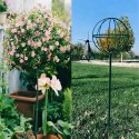 Pergola Ogrodowa Tarasowa Metalowa Podpora do Pnączy Róż Kwiatów 50x10cm zielona