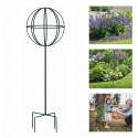 Pergola Ogrodowa Tarasowa Metalowa Podpora do Pnączy Róż Kwiatów 50x10cm zielona