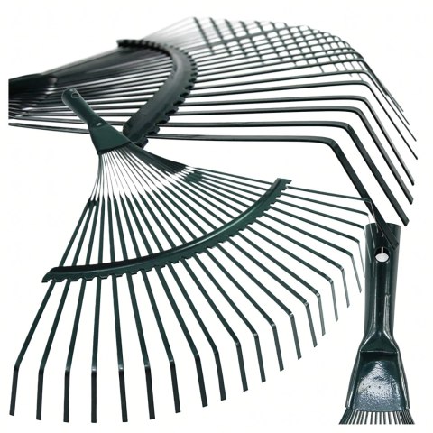 Grabie do Liści Trawy Wachlarzowe 42cm Ogrodowe z Kijem Teleskopowym 150 cm