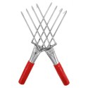 Grabki Ogrodowe Ogrodnicze Metalowe Pazurki do Grabienia Spulchniania 4 Zębne 32 cm