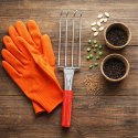 Grabki Ogrodowe Ogrodnicze Metalowe Pazurki do Grabienia Spulchniania 4 Zębne 32 cm