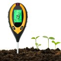 Kwasomierz Tester Gleby Ziemi Podłoża Ph Ziemi 4w1 Miernik Temperatura