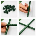 Łącznik Kątowy Krzyżowy do Mocowania Tyczek Ogrodowych 11 mm Zielony 10 szt