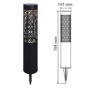 Lampa Ogrodowa Solarna Wbijana Słupek 71cm Dekoracyjna Pochodnia Latarnia 2szt.
