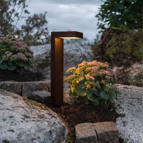 Lampa Solarna Ogrodowa LED Wbijana Słupek Czujnik Zmierzchu Ogród 55cm 2szt.