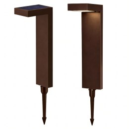 Lampa Solarna Ogrodowa LED Wbijana Słupek Czujnik Zmierzchu Ogród 55cm 2szt.