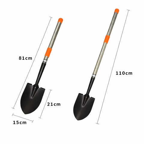 Łopata Szpadel Ogrodowa Teleskopowa 80-110 cm do Ogrodu Sztychówka Składana