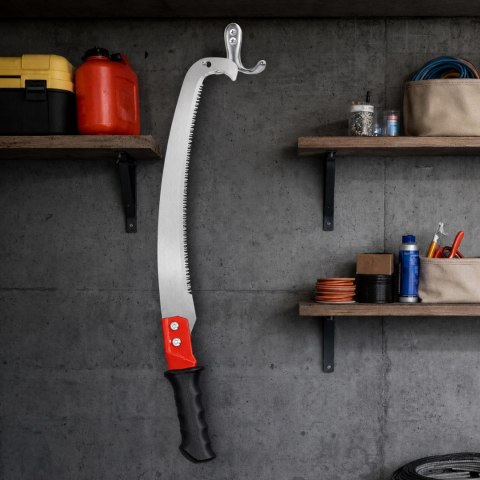 Piła Ręczna do Gałęzi Drewna Drzewa z Hakiem Piłka Ogrodowa Stalowa 40cm