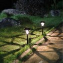 Zestaw Lamp Lampy Ogrodowe Solarne Wbijane Wodoodporne 40cm Zewnętrzne 8szt.