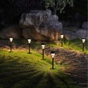 Zestaw Lamp Lampy Ogrodowe Solarne Wbijane Wodoodporne 41cm Zewnętrzne 6szt.