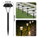 Zestaw Lamp Lampy Ogrodowe Solarne Wbijane Wodoodporne 41cm Zewnętrzne 6szt.