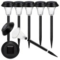 Zestaw Lamp Lampy Ogrodowe Solarne Wbijane Wodoodporne 41cm Zewnętrzne 6szt.