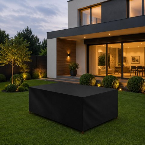 Pokrowiec Plandeka na Meble Ogrodowe Wodoodporny Stół Cateringowy 215x135x75