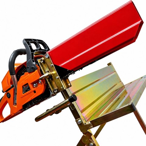 Stojak Kozioł Uchwyt Metalowy do Cięcie Drewna z Uchwytem na Piłę 88x86x71cm