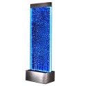 Wolnostojąca Ściana Ścianka Wodna Bąbelkowa Fontanna LED RGB 183x50,5x28cm