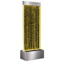 Wolnostojąca Ściana Ścianka Wodna Bąbelkowa Fontanna LED RGB 183x50,5x28cm