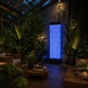 Wolnostojąca Ściana Ścianka Wodna Bąbelkowa Fontanna LED RGB Kolory 150x39x26cm