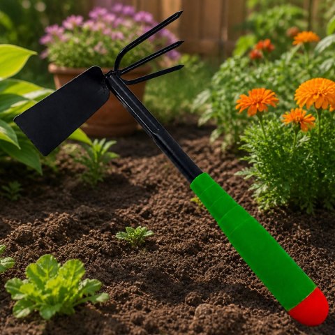 Motyka Motyczka Ogrodowa 31cm z Pazurkami Kopaczka 2w1 do Ogrodu Grabki