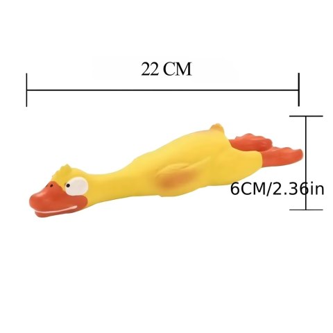 Piszcząca Duża Zabawka Gumowy Kurczak Duży dla Psa Szczeniaka Gryzak 22 cm