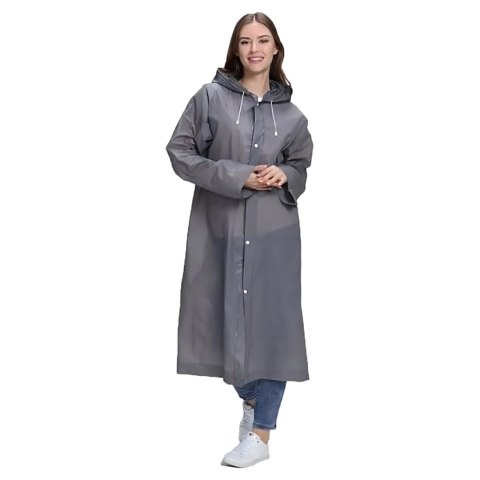 Ponczo Płaszcz Poncho Peleryna Przeciwdeszczowa z Kapturem Ryby Rower Uniwersalne Grube 140g