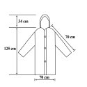 Ponczo Płaszcz Poncho Peleryna Przeciwdeszczowa z Kapturem Ryby Rower Uniwersalne Grube 140g