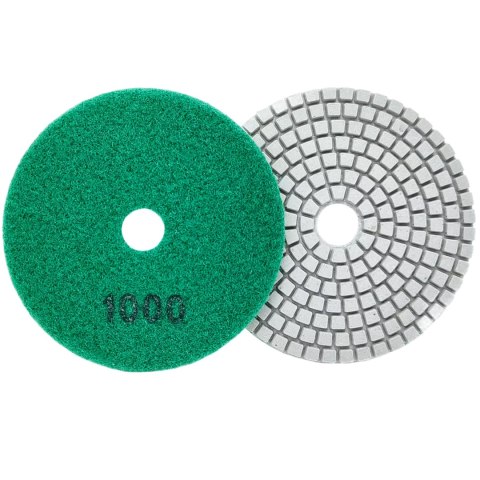 10x Tarcza Diamentowa Polerska 80mm do Szlifowania Gresu Płytek Na Rzep 1000