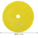 10x Tarcza Diamentowa Polerska 80mm do Szlifowania Gresu Płytek Na Rzep 150