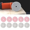 10x Tarcza Diamentowa Polerska 80mm do Szlifowania Gresu Płytek Na Rzep 3000