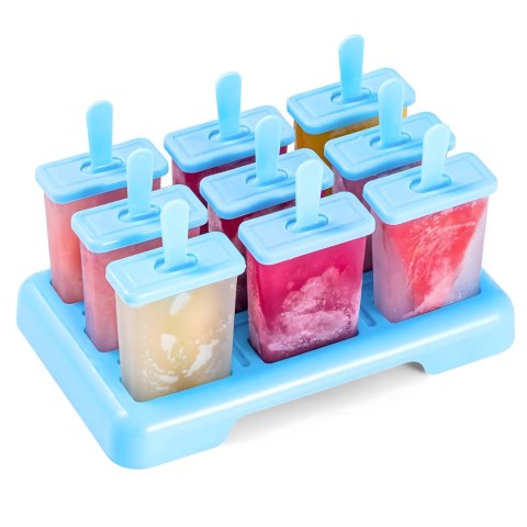 Foremki Forma do Lodów na Patyku Domowe Sorbet Lody Foremka 9 szt