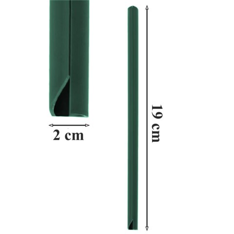 Klipsy do Taśmy Ogrodzeniowej Zaczepy Montażowe Osłony Zielone 19cm 20 szt