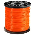 Mocna Żyłka Tnąca do Głowic Podkaszarki Kosy Koszenia 2,4mm x 100m 5-Kątna