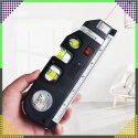 Poziomica Laserowa Laser z Miarą 250 cm 3 Libelki Libella Lekka + Baterie