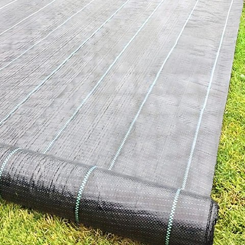 Agrowłóknina 140G 1,6x50m Czarna UV Agrotkanina Mata Antychwastowa