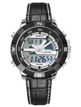 Zegarek Męski PERFECT KANONIER LCD DUAL TIME A857