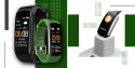 Smartwatch GIEWONT Czarno Zielony 2 Paski GW200-5