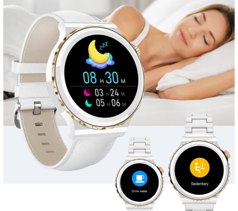Smartwatch Damski Rubicon RNCE92 PRO White/2 x Pasek SMARUB171