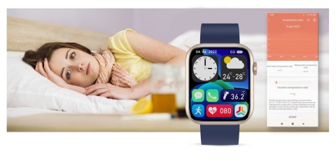 Smartwatch Damski Gravity GT3-4 Różowo-Granatowy