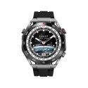 Smartwatch VELTORI VT100-1 + Czarny Pasek Silikonowy + Czarny Eko Skóra