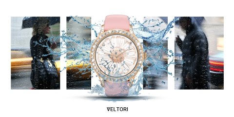 Smartwatch Damski VELTORI VT360-1 Różowy Pasek Silikonowy