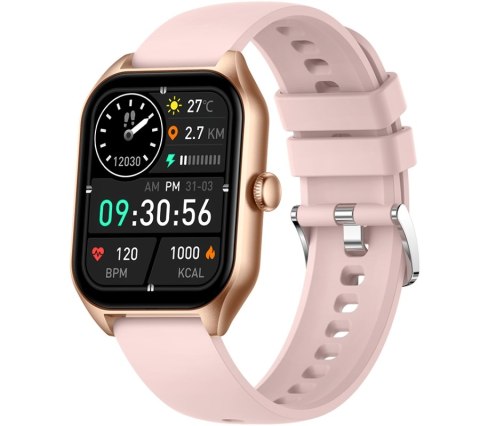 Smartwatch Damski Rubicon RNCF03-5 Różowe złoto Bransoleta + Pasek