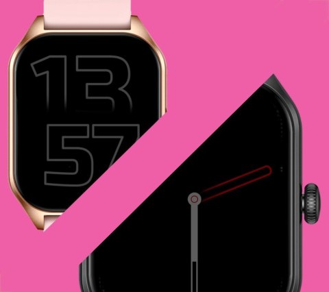 Smartwatch Damski Rubicon RNCF03-5 Różowe złoto Bransoleta + Pasek