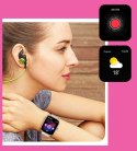 Smartwatch Damski Rubicon RNCF03-5 Różowe złoto Bransoleta + Pasek