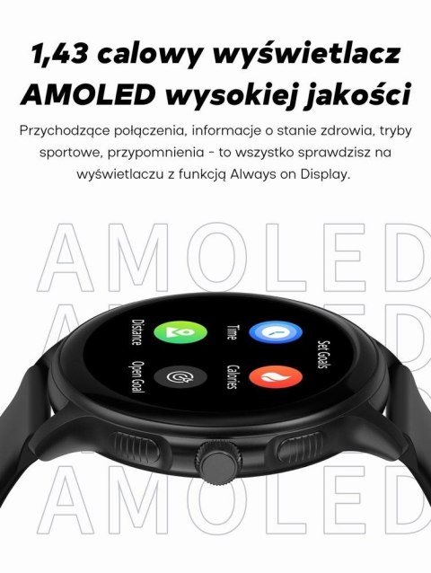 Smartwatch Damski GRAVITY GT12-3 Różowy Pasek Silikonowy + Bransoleta Różowe Złoto
