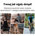 Smartwatch Męski GRAVITY GPS GT24-2 Czarny Pasek Silikonowy + Biały Pasek Silikonowy