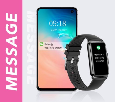 Smartwatch Damski RUBICON RNCF04 Black SMARUB227