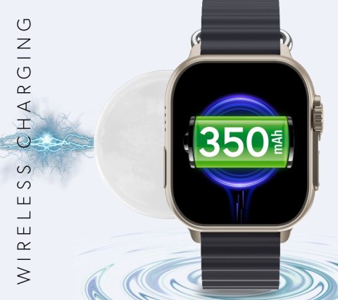 Smartwatch Męski RUBICON RNCF17 Tytan/Black SMARUB268