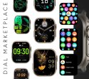 Smartwatch Męski RUBICON RNCF17 Tytan/Orange SMARUB269