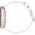 Smartwatch Damski GRAVITY GT18-2 Różowy Pasek Silikonowy + Biały Pasek