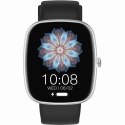 Smartwatch Damski GRAVITY GT18-5 Czarny Pasek Silikonowy + Szary Pasek